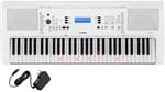 Yamaha EZ300 61 Lighted Key Keyboard with PA130 Power Supply Front View